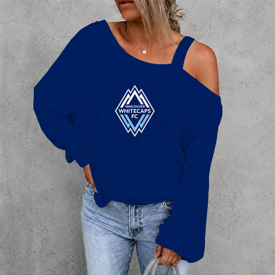 [FAN EXCLUSIVE] NEW CUSTOMIZED MLS19 VWF VANCOUVER WHITECAPS FC DROP SHOULDER SWEATSHIRT