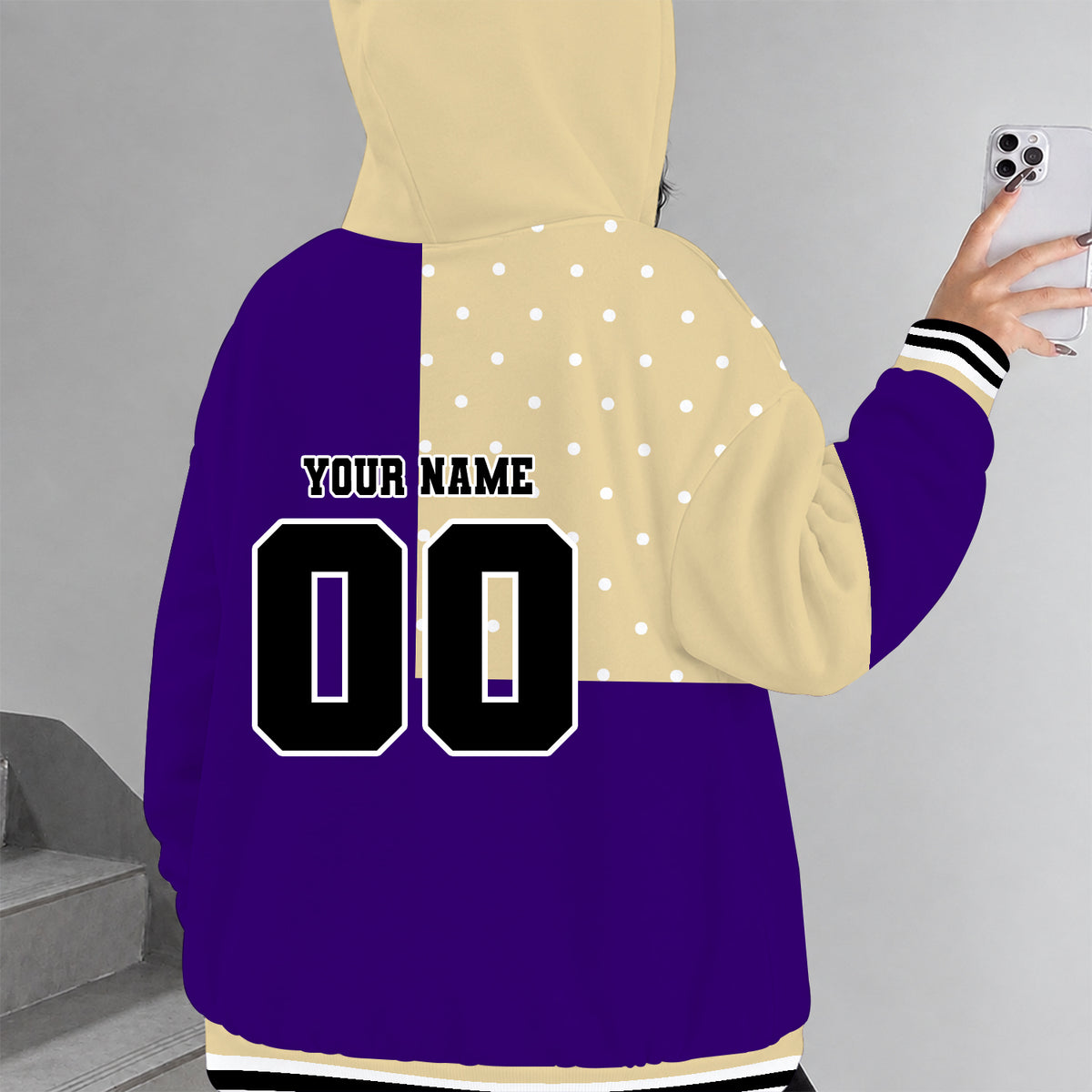 [FAN FAVORITE] NEW CUSTOMIZED NCAA FBS19 WSH WASHINGTON HUSKIES ZIP HOODIE