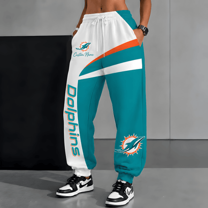 [SPECIAL OFFER] NEW CUSTOMIZED NFL19 MDP MIAMI DOLPHINS SWEATPANTS