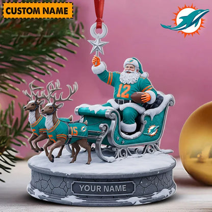 [SPECIAL OFFER] NEW CUSTOMIZED NFL19 MDP MIAMI DOLPHINS CHRISTMAS ACRYLIC ORNAMENT