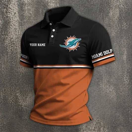 [SPECIAL OFFER] NEW CUSTOMIZED NFL19 MDP MIAMI DOLPHINS POLO SHIRT