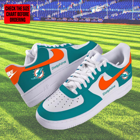 [SPECIAL OFFER] NEW CUSTOMIZED NFL19 MDP MIAMI DOLPHINS AF1 SHOES