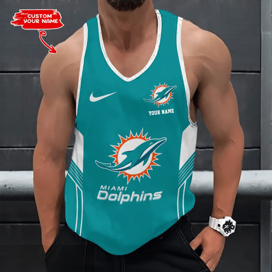 LIMITED EDITION - NEW CUSTOMIZED NFL19 MDP MIAMI DOLPHINS UNISEX TANK TOP