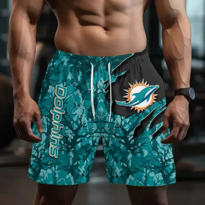 [SPECIAL OFFER] NEW CUSTOMIZED NFL19 MDP MIAMI DOLPHINS SHORT PANTS