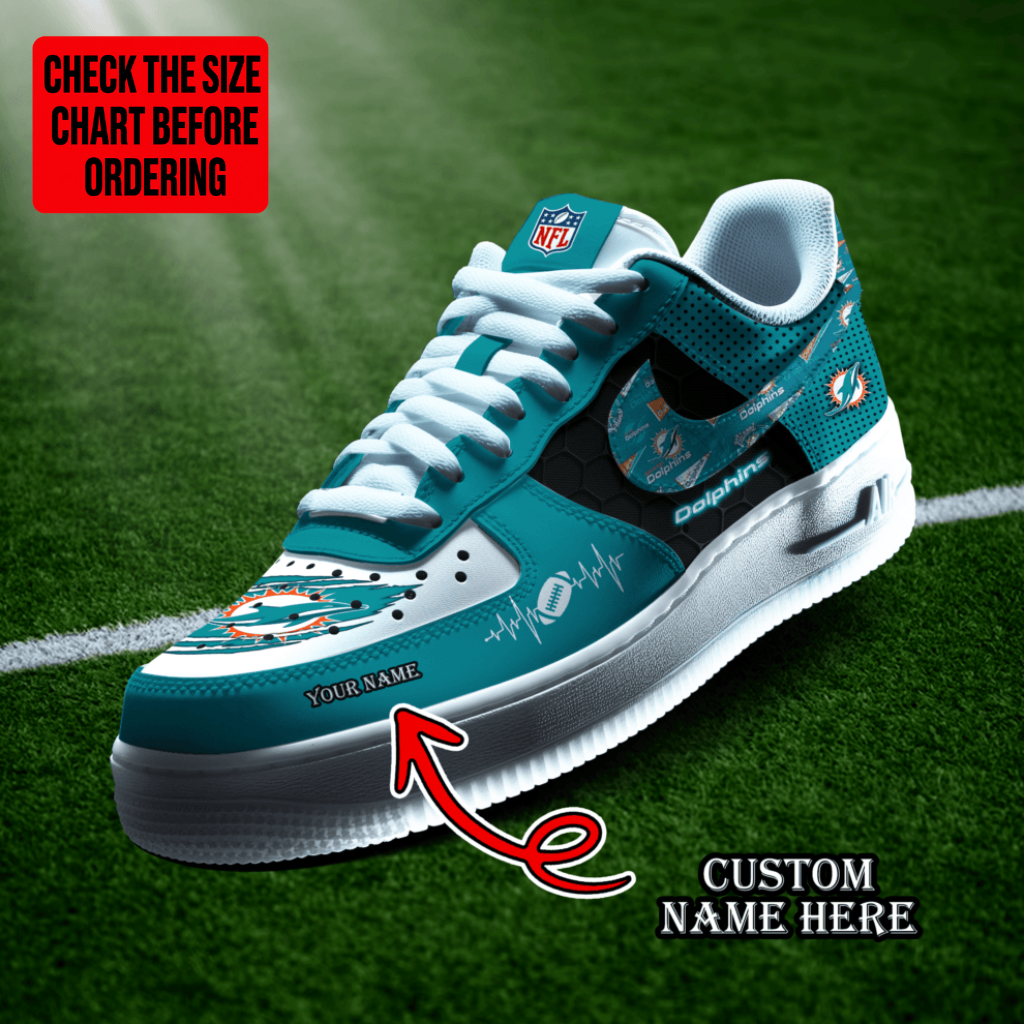 [SPECIAL OFFER] NEW CUSTOMIZED NFL19 MDP MIAMI DOLPHINS AF1 SHOES