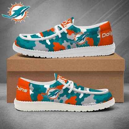 [SPECIAL OFFER] NEW CUSTOMIZED NFL19 MDP MIAMI DOLPHINS LOAFER SHOES