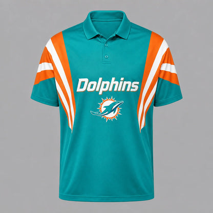 [SPECIAL OFFER] NEW CUSTOMIZED NFL19 MDP MIAMI DOLPHINS POLO SHIRT