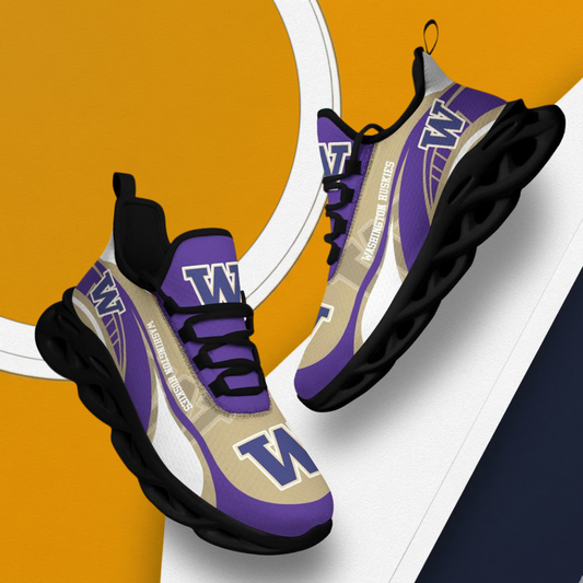 LIMITED EDITION - NEW CUSTOMIZED NCAA FBS19 WSH WASHINGTON HUSKIES CLUNKY SNEAKERS