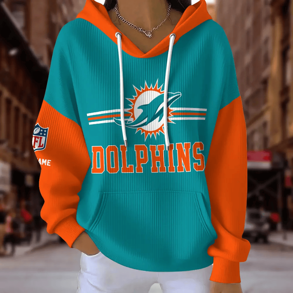[SPECIAL OFFER] NEW CUSTOMIZED NFL19 MDP MIAMI DOLPHINS RIBBED HOODIE & SWEATSHIRT