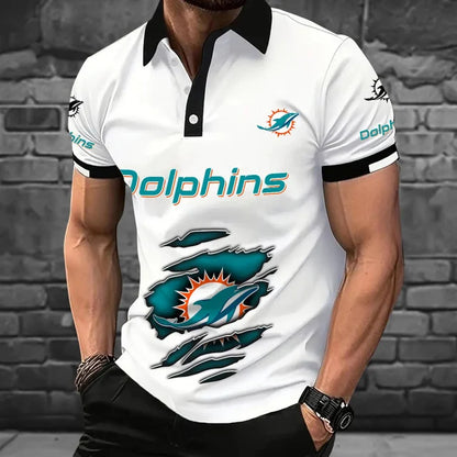 [SPECIAL OFFER] NEW CUSTOMIZED NFL19 MDP MIAMI DOLPHINS POLO SHIRT