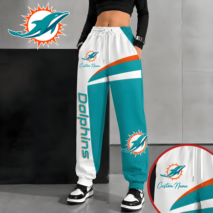 [SPECIAL OFFER] NEW CUSTOMIZED NFL19 MDP MIAMI DOLPHINS SWEATPANTS