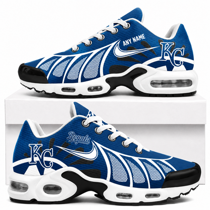 [FLASH SALE] NEW CUSTOMIZED MLB19 KCR KANSAS CITY ROYALS AIR MAX PLUS SNEAKERS