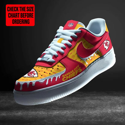[SPECIAL OFFER] NEW CUSTOMIZED NFL01 KCC KANSAS CITY CHIEFS AF1 SHOES