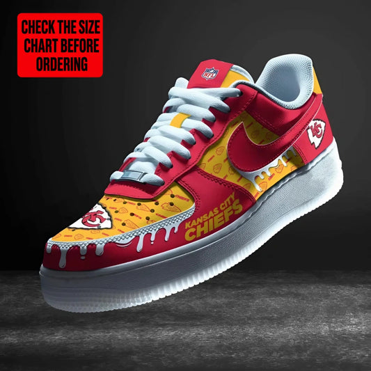 [SPECIAL OFFER] NEW CUSTOMIZED NFL01 KCC KANSAS CITY CHIEFS AF1 SHOES