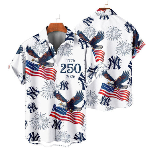[FLASH SALE] NEW CUSTOMIZED MLB01 NYY NEW YORK YANKEES UNISEX HAWAIIAN SHIRT