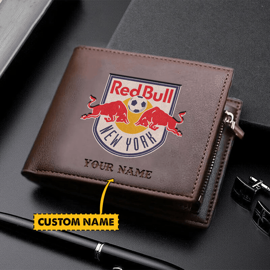 POPULAR NOW - NEW CUSTOMIZED MLS01 NRB NY RED BULLS LEATHER WALLET