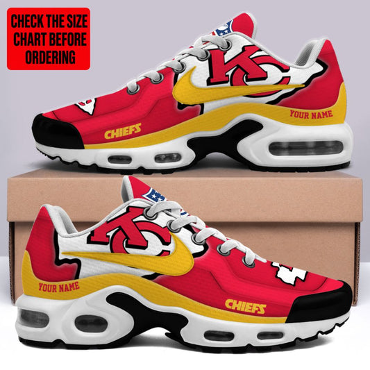 [SPECIAL OFFER] NEW CUSTOMIZED NFL01 KCC KANSAS CITY CHIEFS AIR MAX PLUS SNEAKERS