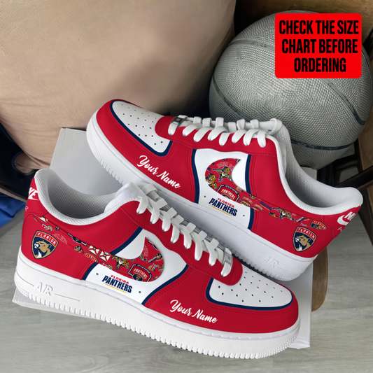 [SUPER SALE] NEW CUSTOMIZED NHL01 FPT FLORIDA PANTHERS AF1 SHOES