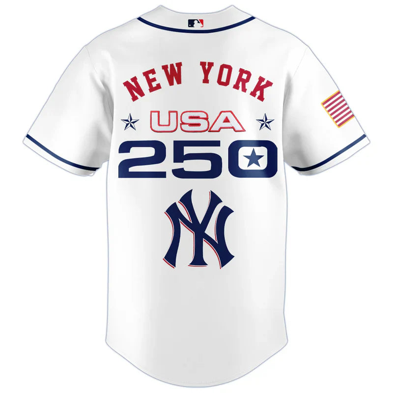 [FLASH SALE] NEW CUSTOMIZED MLB01 NYY NEW YORK YANKEES BASEBALL JERSEY