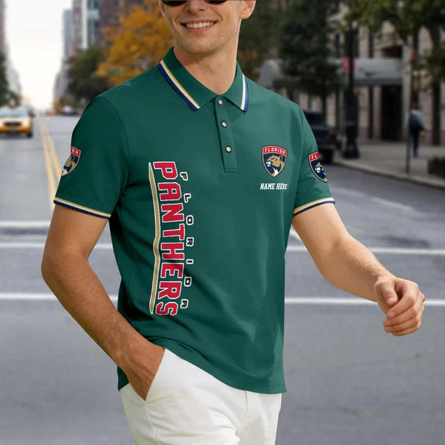[SUPER SALE] NEW CUSTOMIZED NHL01 FPT FLORIDA PANTHERS POLO SHIRT