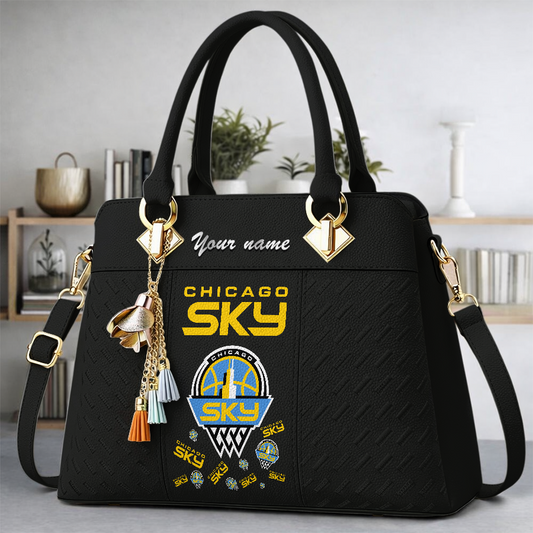 [FAN FAVORITE] NEW CUSTOMIZED WNBA02 CCS CHICAGO SKY MULTICOLOR HANDBAG