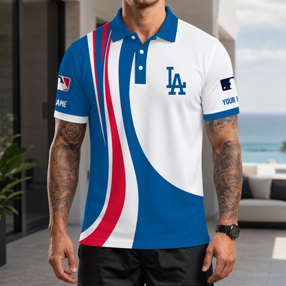 [FLASH SALE] NEW CUSTOMIZED MLB02 LAD LOS ANGELES DODGERS POLO SHIRT