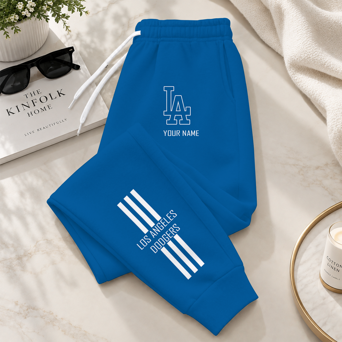 [FLASH SALE] NEW CUSTOMIZED MLB02 LAD LOS ANGELES DODGERS SWEATPANTS