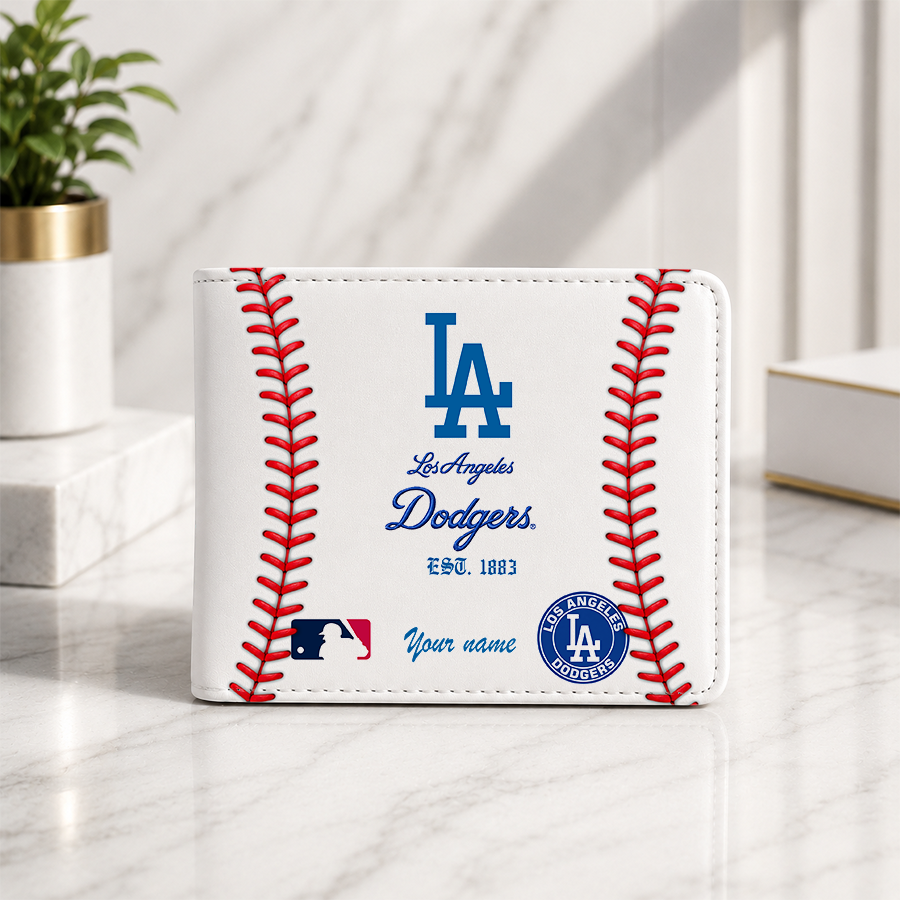 [FLASH SALE] NEW CUSTOMIZED MLB02 LAD LOS ANGELES DODGERS LEATHER WALLET