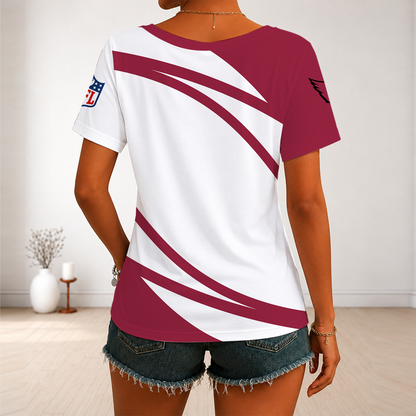 [SPECIAL OFFER] NEW CUSTOMIZED NFL20 ARC ARIZONA CARDINALS V-NECK FEMALE SHIRT