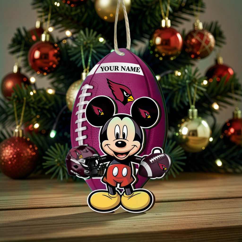 [SPECIAL OFFER] NEW CUSTOMIZED NFL20 ARC ARIZONA CARDINALS CHRISTMAS ACRYLIC ORNAMENT