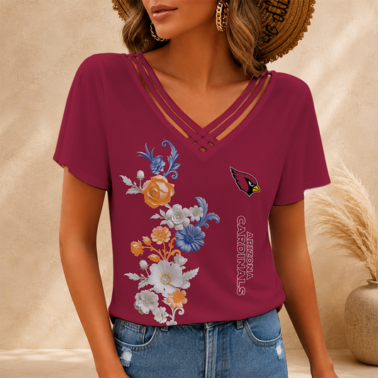 [SPECIAL OFFER] NEW CUSTOMIZED NFL20 ARC ARIZONA CARDINALS V-NECK SHIRT