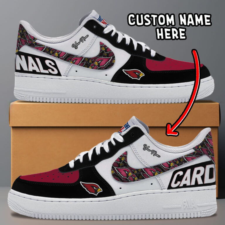 LIMITED EDITION - NEW CUSTOMIZED NFL20 ARC ARIZONA CARDINALS AF1 SNEAKERS