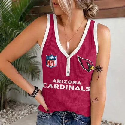 [SPECIAL OFFER] NEW CUSTOMIZED NFL20 ARC ARIZONA CARDINALS WOMEN'S V-NECK TANK TOP