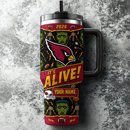 [SPECIAL OFFER] NEW CUSTOMIZED NFL20 ARC ARIZONA CARDINALS HALLOWEEN  40OZ TUMBLER