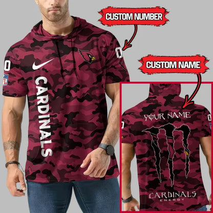 [HOT DEAL] NEW CUSTOMIZED NFL20 ARC ARIZONA CARDINALS SHORT SLEEVE HOODIE