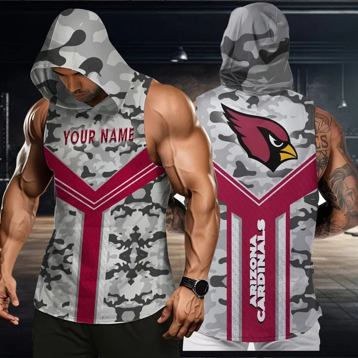 [SPECIAL OFFER] NEW CUSTOMIZED NFL20 ARC ARIZONA CARDINALS HOODED TANK TOP
