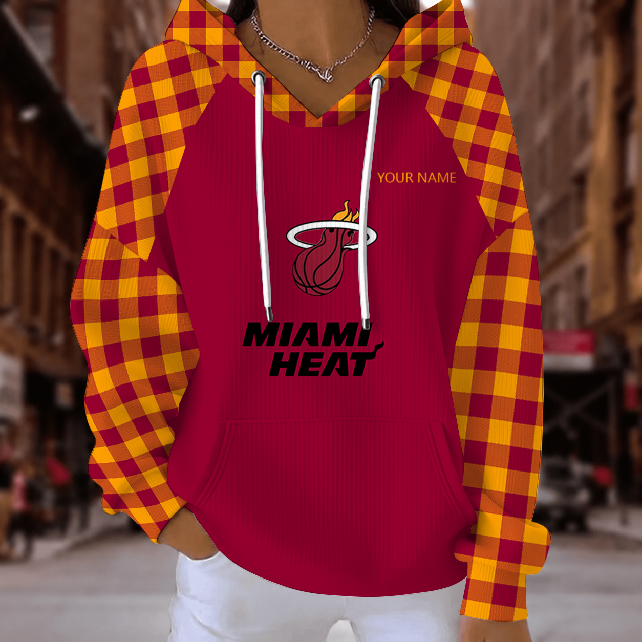 [HOT DEAL] NEW CUSTOMIZED NBA20 MHE MIAMI HEAT  RIBBED HOODIE & SWEATSHIRT