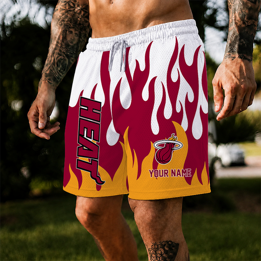 [HOT DEAL] NEW CUSTOMIZED NBA20 MHE MIAMI HEAT SHORT PANTS