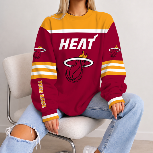 [HOT DEAL] NEW CUSTOMIZED NBA20 MHE MIAMI HEAT UNISEX SWEATSHIRT