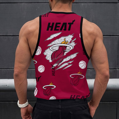 [HOT DEAL] NEW CUSTOMIZED NBA20 MHE MIAMI HEAT UNISEX TANK TOP
