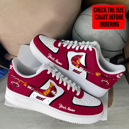 [HOT DEAL] NEW CUSTOMIZED NBA20 MHE MIAMI HEAT AF1 SHOES