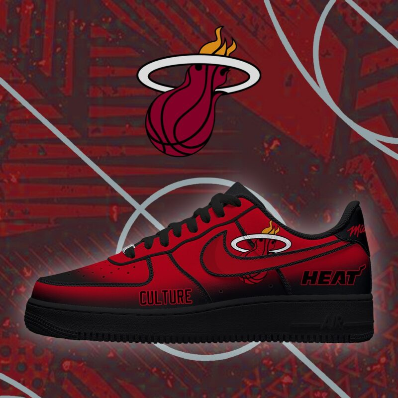 [HOT DEAL] NEW CUSTOMIZED NBA20 MHE MIAMI HEAT AF1 SHOES