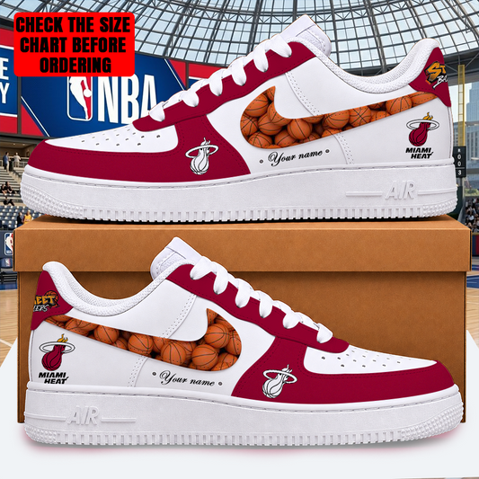 [HOT DEAL] NEW CUSTOMIZED NBA20 MHE MIAMI HEAT AF1 SHOES
