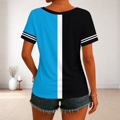 [FLASH SALE] NEW CUSTOMIZED MLB20 MMS MIAMI MARLINS V-NECK FEMALE SHIRT