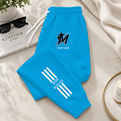 [FLASH SALE] NEW CUSTOMIZED MLB20 MMS MIAMI MARLINS SWEATPANTS