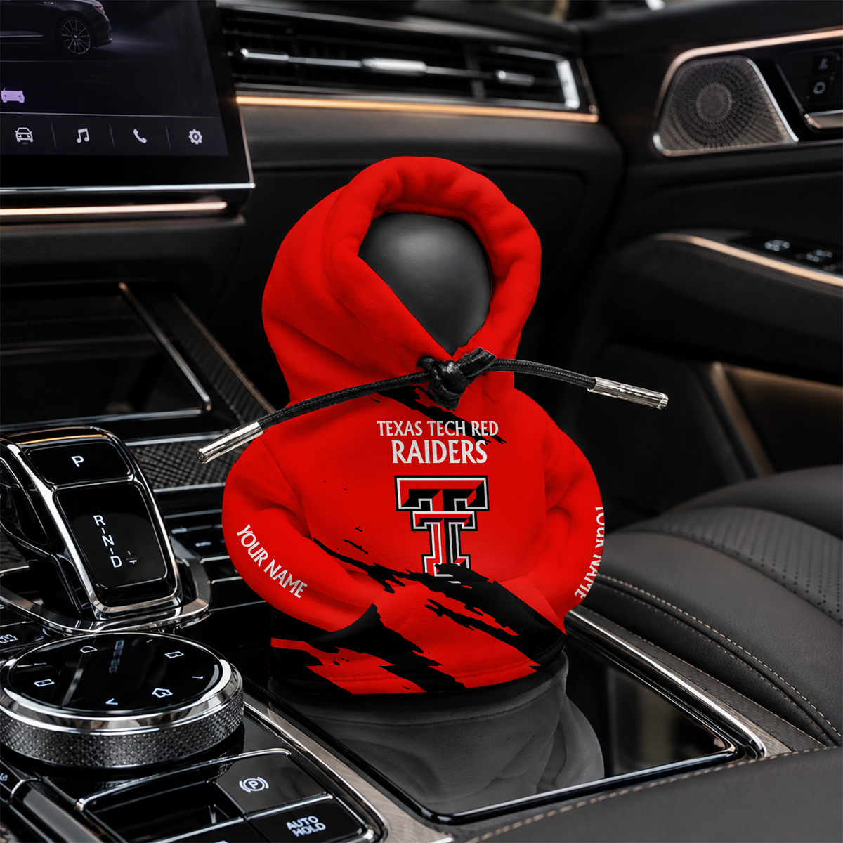 [FAN FAVORITE] NEW CUSTOMIZED NCAA CWS20 TRR TEXAS TECH RED RAIDERS AUTOMOTIVE HOODIE SHIFT KNOB COVER