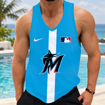 [FLASH SALE] NEW CUSTOMIZED MLB20 MMS MIAMI MARLINS UNISEX TANK TOP