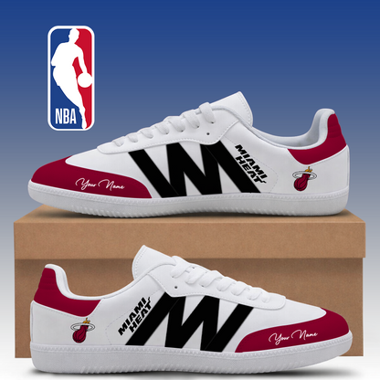 [HOT DEAL] NEW CUSTOMIZED NBA20 MHE MIAMI HEAT CLASSIC SNEAKERS