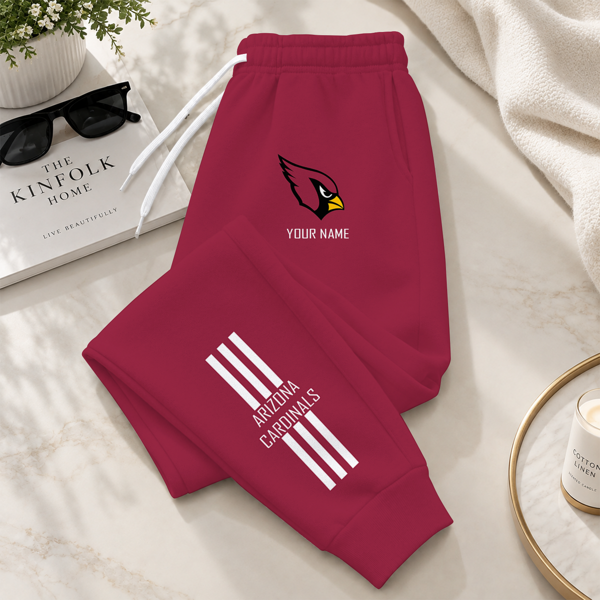 [SPECIAL OFFER] NEW CUSTOMIZED NFL20 ARC ARIZONA CARDINALS SWEATPANTS