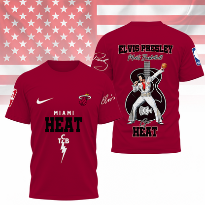 [HOT DEAL] NEW CUSTOMIZED NBA20 MHE MIAMI HEAT X ELVIS PRESLEY T-SHIRT, HOODIE, ZIP HOODIE